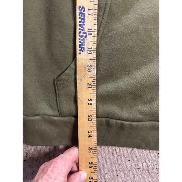 Michigan Department of Sasquatch Research Hoodie Small Olive Green Outdoors - Picture 4 of 5